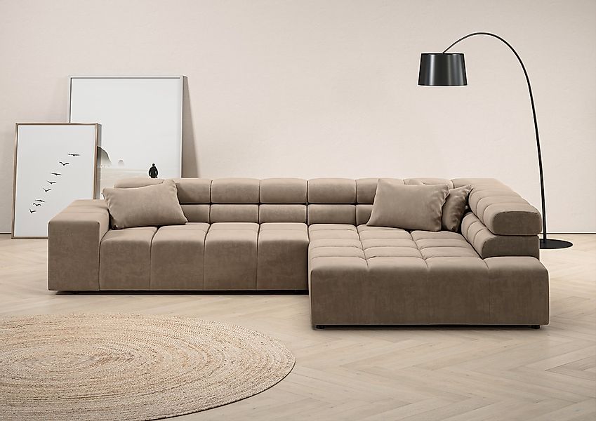 INOSIGN Ecksofa "Ancona incl. Kopfteilverstellung, Breite 319cm, L-Form", w günstig online kaufen