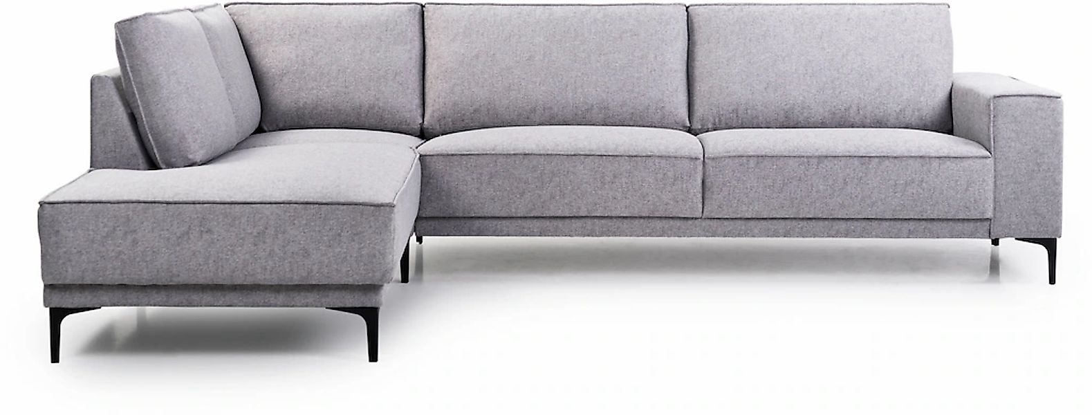 PLACES OF STYLE Ecksofa »Polsterecke Oland, Struktur, Flachgewebe, Luxus-Mi günstig online kaufen