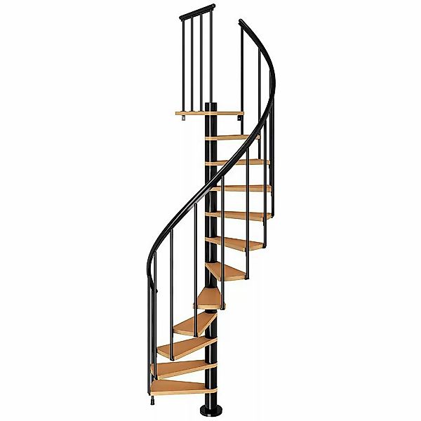 Dolle Spindeltreppe Calgary Ø 120 cm Buchenfurnier Geländer Anthrazit FSC günstig online kaufen