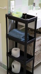 ONDIS24 Badregal Kunststoffregal Haushaltsregal Steckregal Linda, günstig online kaufen