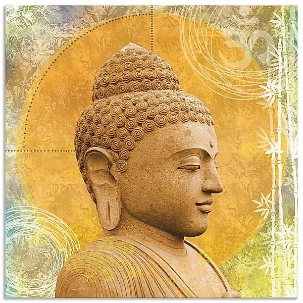 Artland Wandbild "Buddha II" Spa 1 Stk. tlg. als Alubild, Outdoorbild, Lein günstig online kaufen