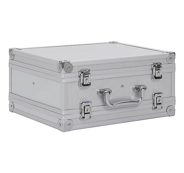 vidaXL Koffer Waffenkoffer Aluminium ABS Silbern günstig online kaufen
