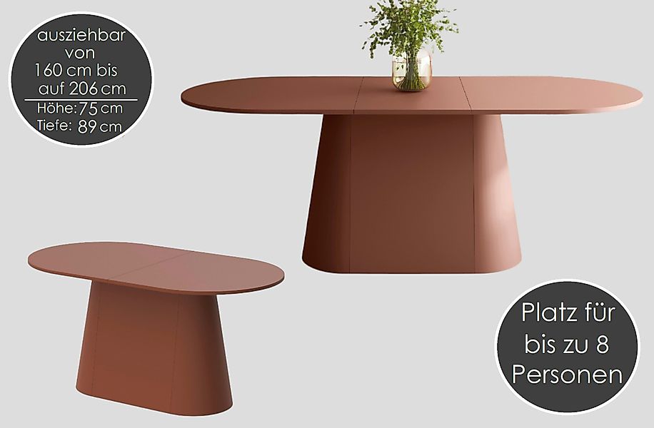 designimpex Esstisch Design Esstisch Tisch Cremona günstig online kaufen