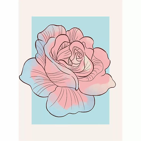 Komar Wandbild Cinderella Rose 30 x 40 cm günstig online kaufen