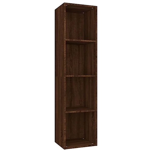 vidaXL Bücherschrank/TV-Schrank Braun Eichen-Optik 36x30x143 cm 815248 günstig online kaufen