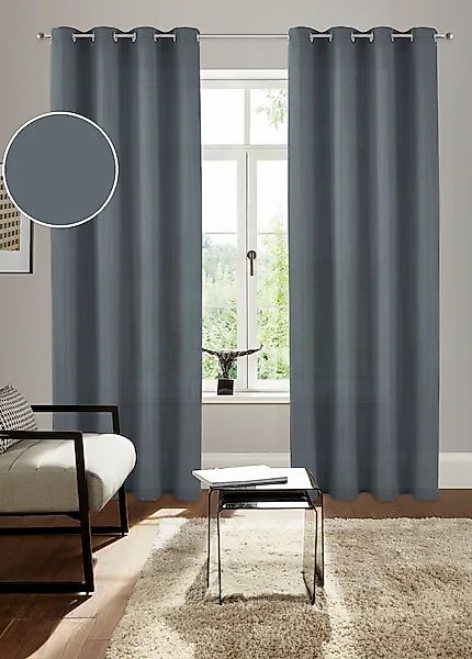 Bruno Banani Vorhang »Lagan«, (2 St.), 2-er Set, gewebt, Microfaser, versch günstig online kaufen
