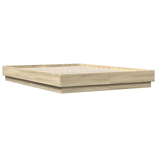 vidaXL Bettgestell Sonoma-Eiche 120x200 cm Holzwerkstoff 3209865 günstig online kaufen