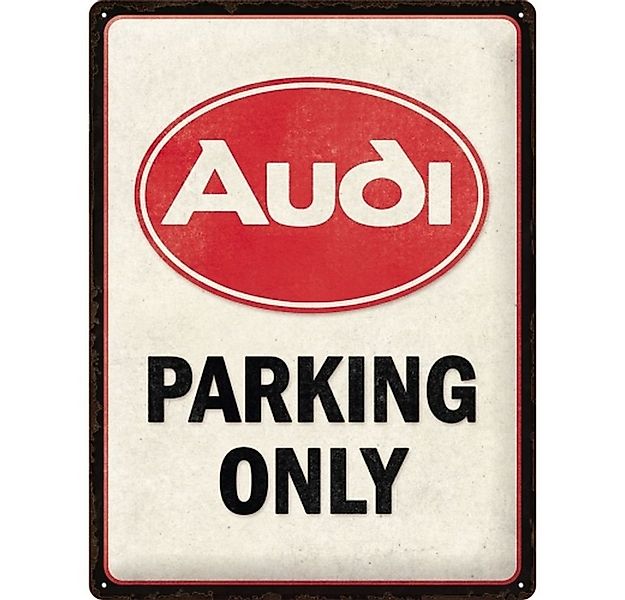 Nostalgic-Art Metallschild Blechschild 30 x 40 cm - Audi - Audi Parking Onl günstig online kaufen