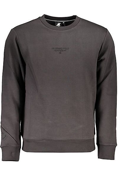 U.S. GRAND POLO Sweatshirt Graues Herren-Sweatshirt mit Rundhals und Druck günstig online kaufen