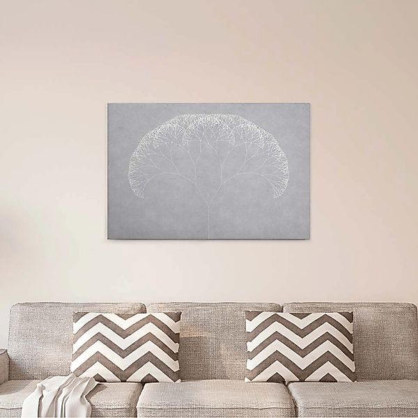 Bricoflor Leinwand Bild In Betonoptik Für Büro Und Schlafzimmer Grafik Lein günstig online kaufen