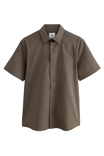 Next Kurzarmhemd Kurzärmliges Seersucker-Hemd (1-tlg) günstig online kaufen