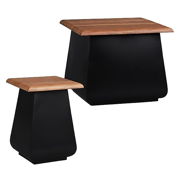 WOMO-DESIGN Beistelltisch Couchtisch Handgefertigt aus Akazienholz, günstig online kaufen