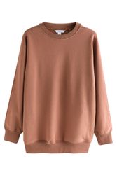 Next Longsweatshirt Angerautes Relaxed Fit Oversized-Sweatshirt günstig online kaufen