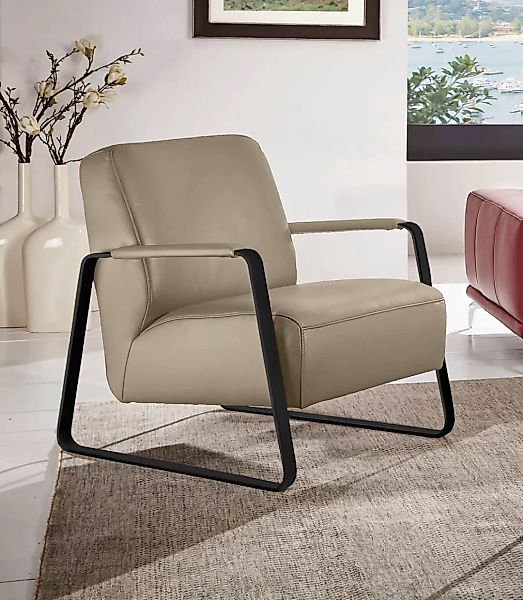 W.SCHILLIG Cocktailsessel "quadroo Loungesessel,", mit bezogenen Armlehnen, günstig online kaufen