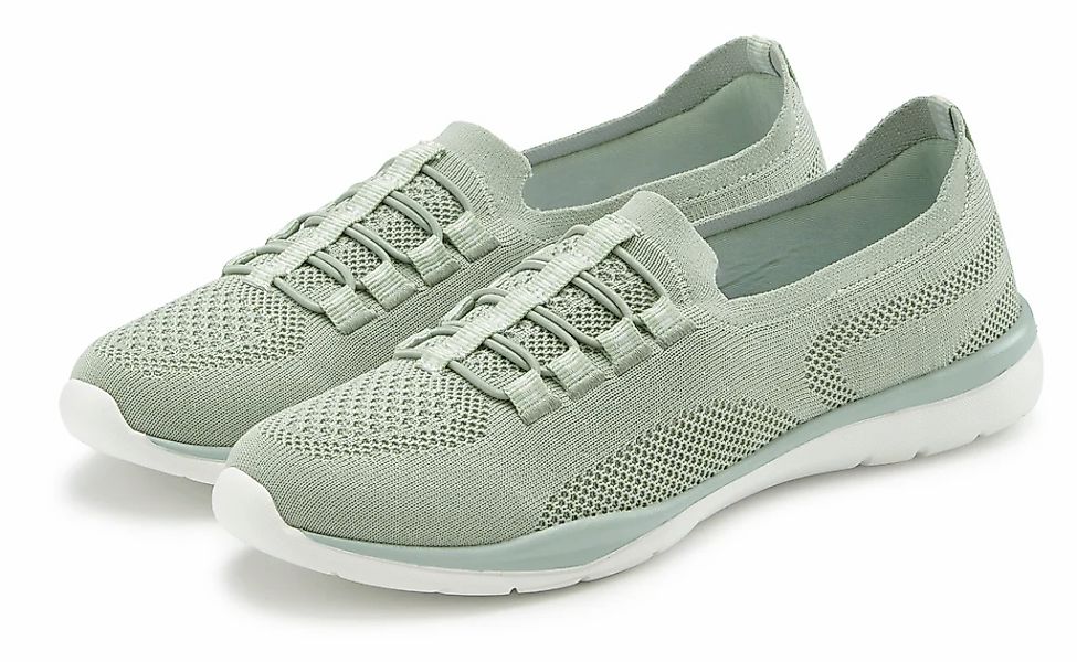 LASCANA Sneaker "Slipper, Halbschuh, Slip-On-Sneaker," aus leichtem Textil- günstig online kaufen