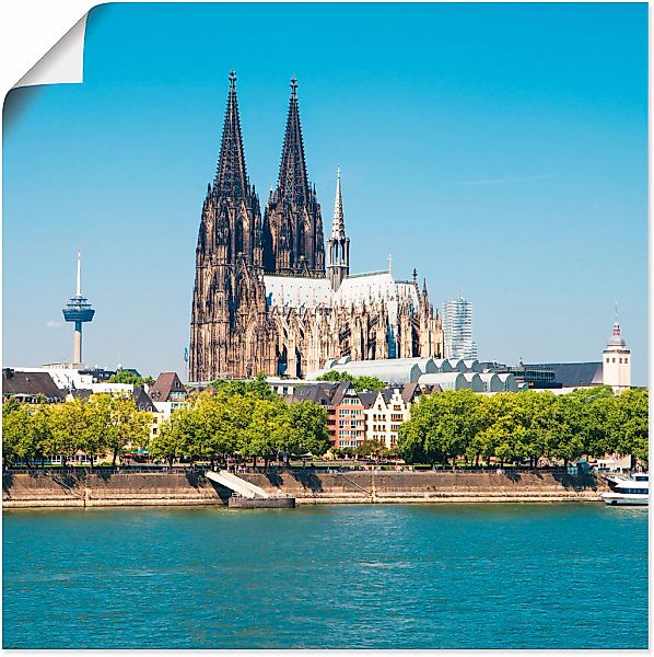 Artland Poster "Kölner Dom", Gebäude, (1 St.), als Alubild, Leinwandbild, W günstig online kaufen