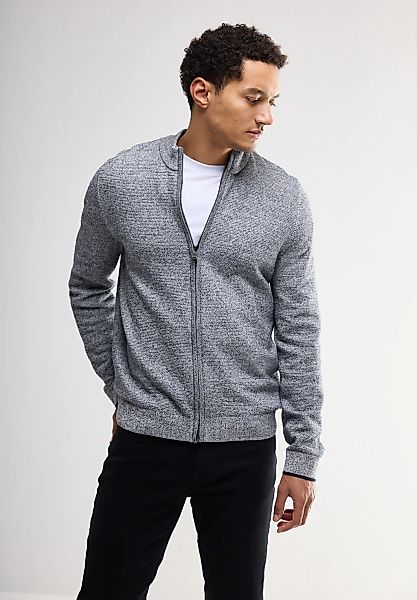 STREET ONE MEN Strickjacke, mit Stehkragen günstig online kaufen