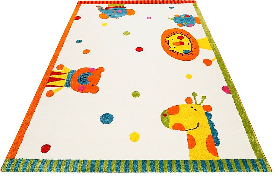 Sigikid Kinderteppich "Animal Festival" rechteckig 13 mm Höhe günstig online kaufen