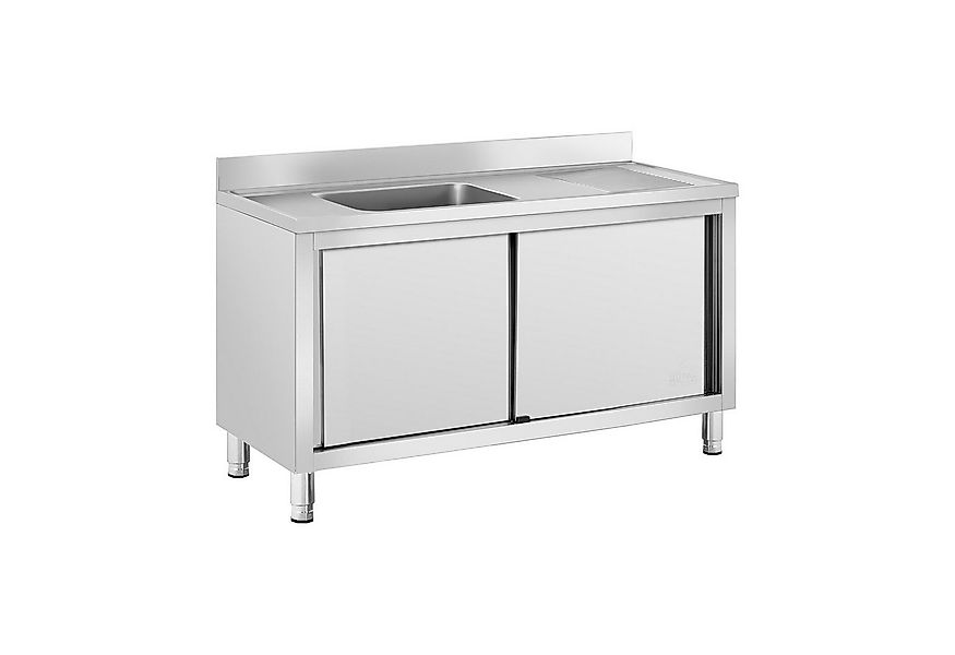Royal Catering Spülenschrank 140 x 60 x 94,5 cm Spülenunterschrank Becken l günstig online kaufen