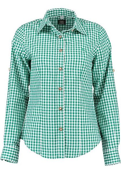 OS Trachten Trachtenbluse Qorru Taillierte Langarmbluse günstig online kaufen