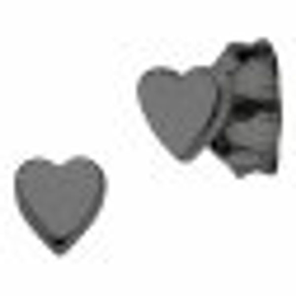 Ohrstecker 925/- Sterling Silber schwarz-rhodiniert Herz günstig online kaufen