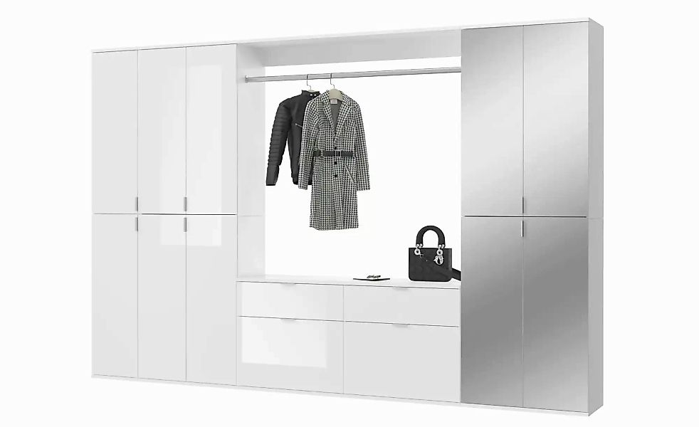 Garderobenkombination  Projekt X ¦ weiß ¦ Maße (cm): B: 273 H: 193 T: 34.0 günstig online kaufen
