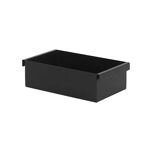 ferm LIVING - Plant Box Trennfach - schwarz/pulverbeschichtet/BxHxT 24x14,8 günstig online kaufen