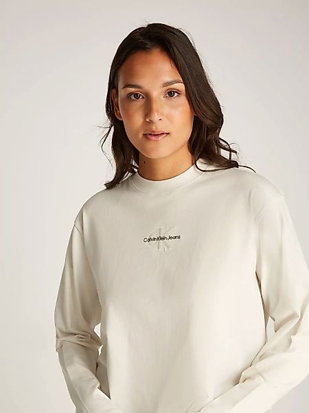 Calvin Klein Jeans Langarmshirt "MONOLOGO LOOSE LS TEE", mit Logostickerei günstig online kaufen