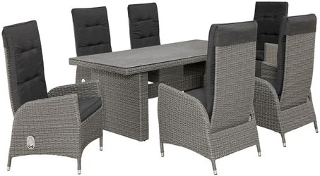 KONIFERA Garten-Essgruppe Brisbane, (Set, 13-tlg., 6 günstig online kaufen