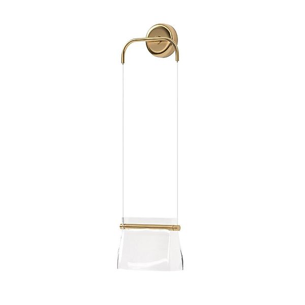 Maytoni LED-Wandleuchte Cabaret, messing, Glas, Länge 23 cm günstig online kaufen