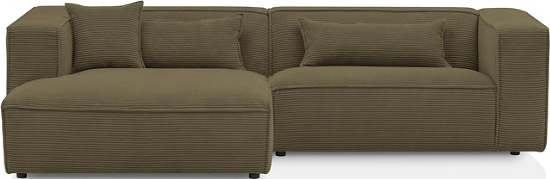 LeGer Home by Lena Gercke Ecksofa »PIARA mit Kedernaht, Cord, Leinenoptik o günstig online kaufen