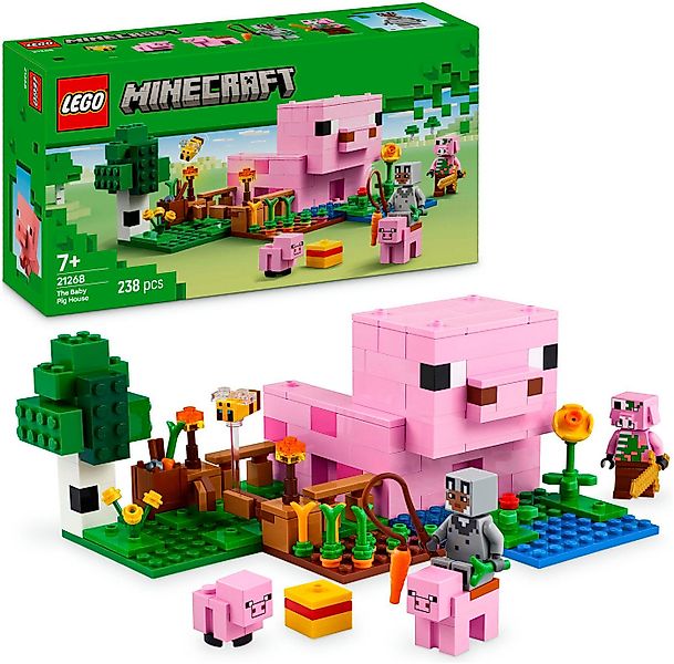 LEGO® Das Babyschwein-Haus (21268), LEGO Minecraft Konstruktionsspielsteine günstig online kaufen