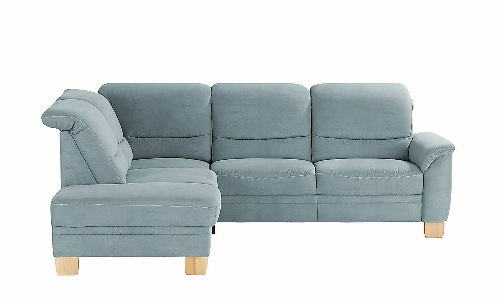 meinSofa Ecksofa  Liva ¦ blau ¦ Maße (cm): B: 254 H: 106 T: 224.0 Polstermö günstig online kaufen