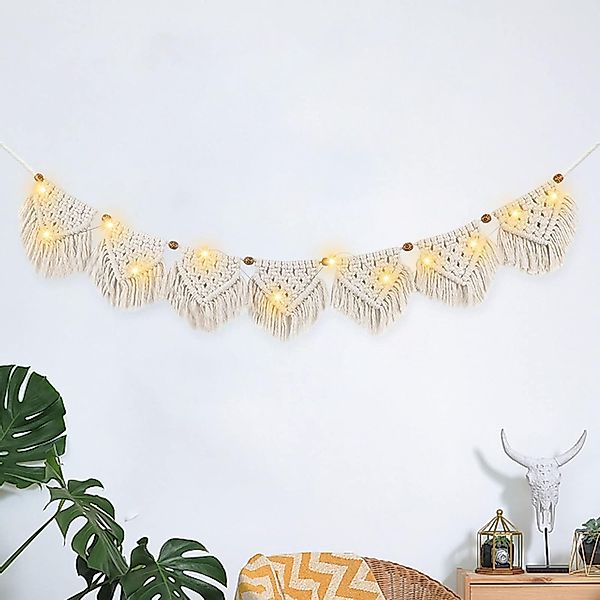 zggzerg Wandteppich Boho Deko Makramee Wandbehang, günstig online kaufen