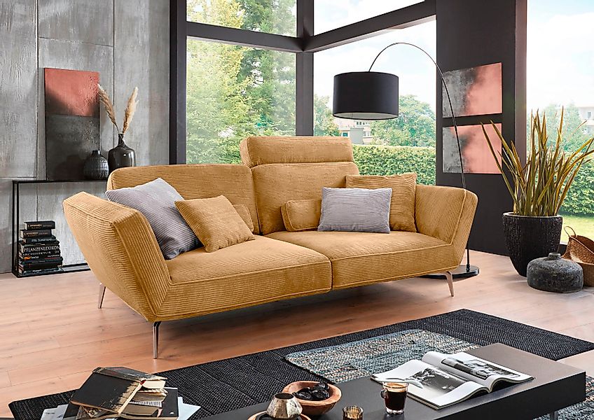 set one by Musterring Big-Sofa »SO 4500«, Füße chromfarben, wahlweise mit K günstig online kaufen