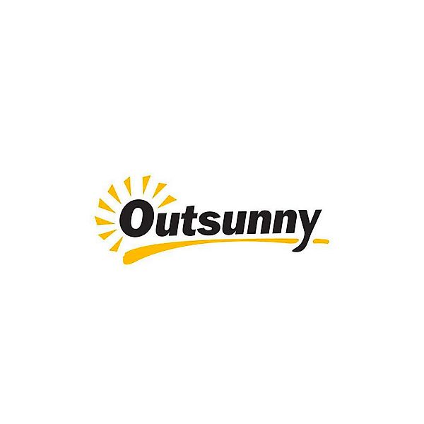 Outsunny Sonnenschirm dunkelgrau Metall B/H/L: ca. 260x240x440 cm günstig online kaufen