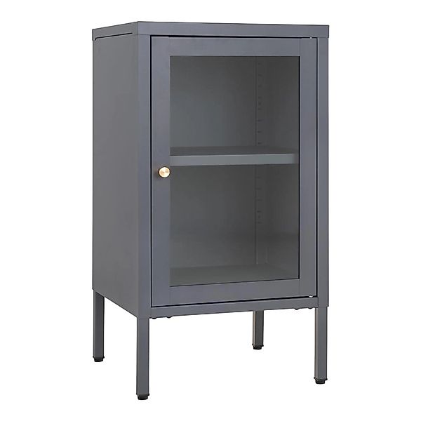 ebuy24 Dalby Vitrinenschrank 1 Glastür Grau günstig online kaufen