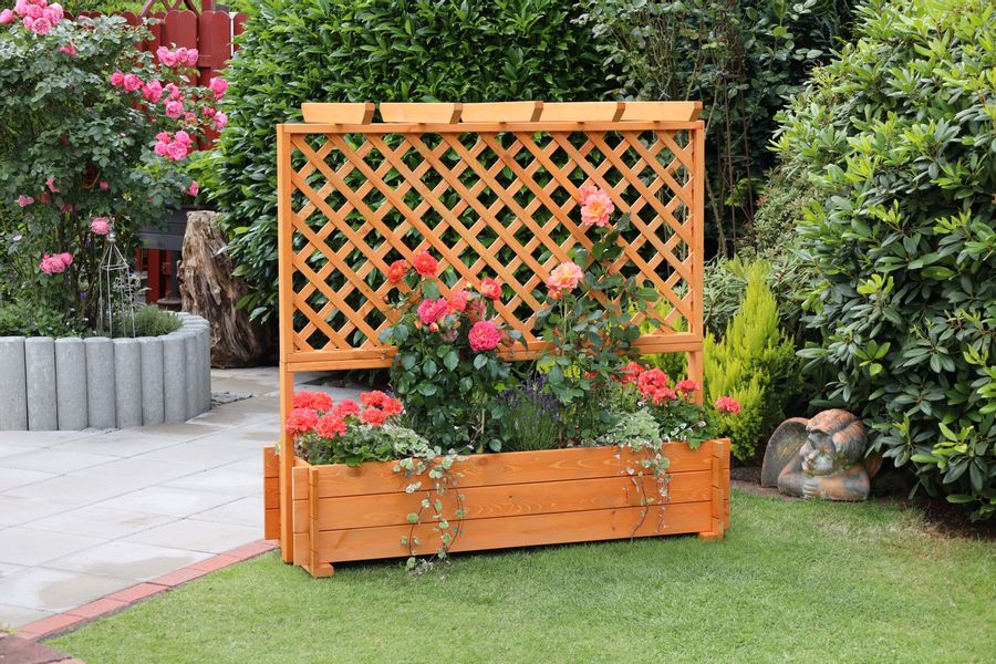 promadino Spalier Pergola mit Pflanzkasten, BxTxH: 140x65x140 cm günstig online kaufen