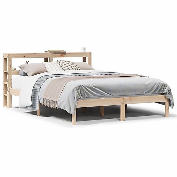 vidaXL Bettgestell Massivholzbett ohne Matratze 120x200 cm Kiefernholz Bett günstig online kaufen