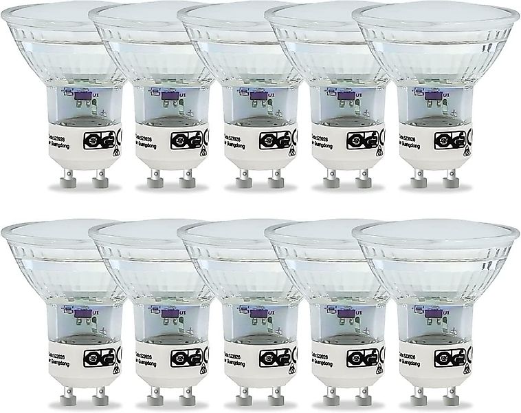 Nettlife LED-Leuchtmittel 10ER GU10 LED Leuchtmittel Warmweiß 4W 320LM, GU1 günstig online kaufen