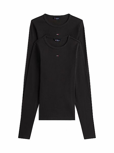 Tommy Jeans Langarmshirt "TJW 2PACK SLIM ESSENTIAL RIB LS" Packung, 2er-Pac günstig online kaufen