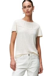 Zero Kurzarmshirt Damen Shirt mit Häkeldetails günstig online kaufen