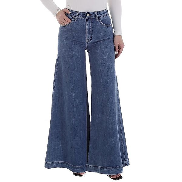 Ital-Design Bootcut-Jeans Weit geschnittene Damen Jeans günstig online kaufen