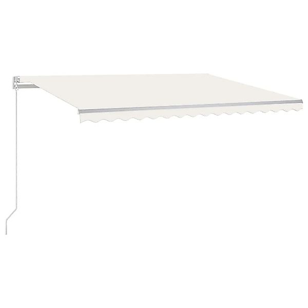furnicato Markise Manuell Einziehbar 450x300 cm Creme günstig online kaufen