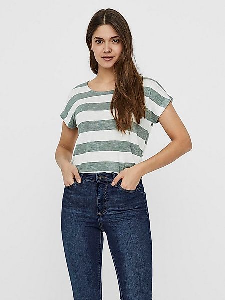 Vero Moda Kurzarmshirt VMWIDE STRIPE SL TOP GA JRS NOOS Viskosemischung günstig online kaufen