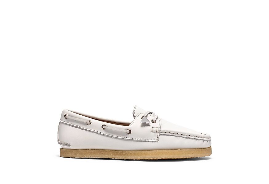 Clarks Clarks Godney Boat 26186475 4, Schnürschuhe, Weiß, Damen Schnürschuh günstig online kaufen