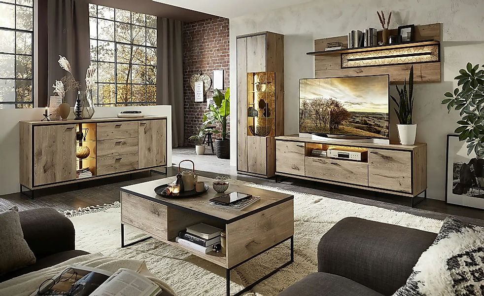 uno Sideboard  Ruben ¦ holzfarben ¦ Maße (cm): B: 180 H: 86 T: 49.0 Kommode günstig online kaufen
