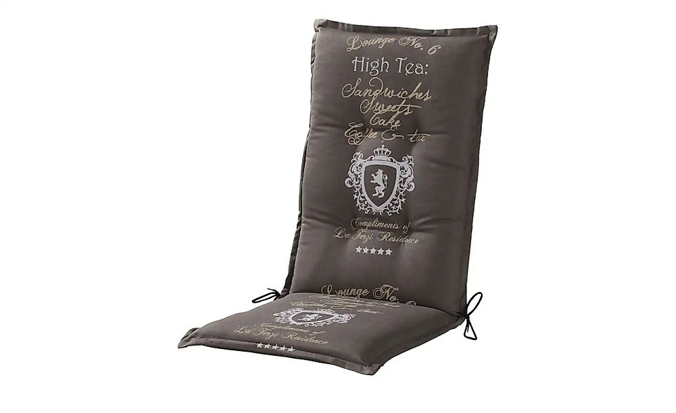 GO-DE Gartenmöbel-Auflage  High Tea Stone ¦ grau ¦ Maße (cm): B: 50 H: 7 Ga günstig online kaufen