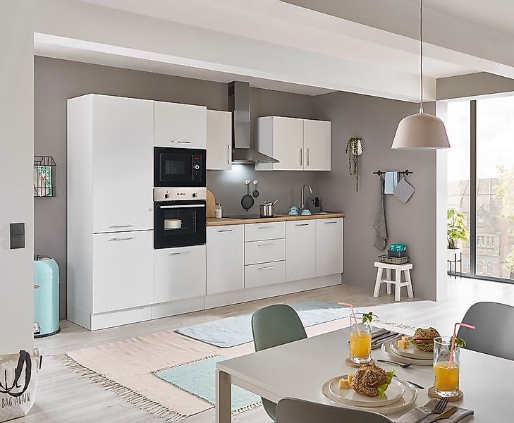 BASIC by Balculina Küchenzeile "Turin" Breite 330 cm, wahlweise mit E-Gerät günstig online kaufen