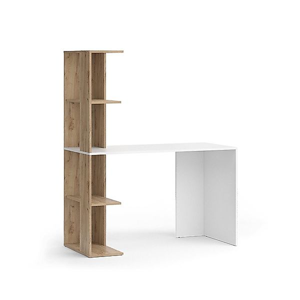Vicco Schreibtisch Tower, Weiß/Sonoma, 122.2 x günstig online kaufen